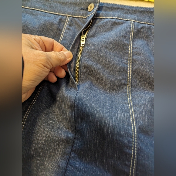 Lana Sport Denim Skirt. Midi. Size 14. 34 Waist . Like new. - Picture 3 of 8